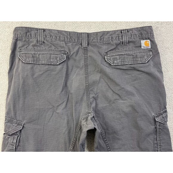 Carhartt Force Cargo Pants Men's 40x27 Gray Relaxed Fit Ripstop Utility Workwear - Picture 4 of 10